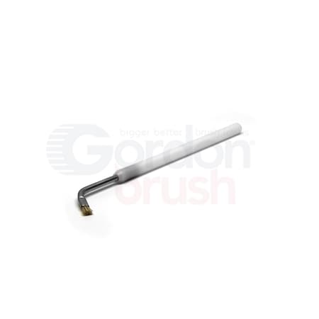 Gordon Brush Horsehair Bristle and Angled Handle Instrument Cleaner Brush, PK12 906502HH